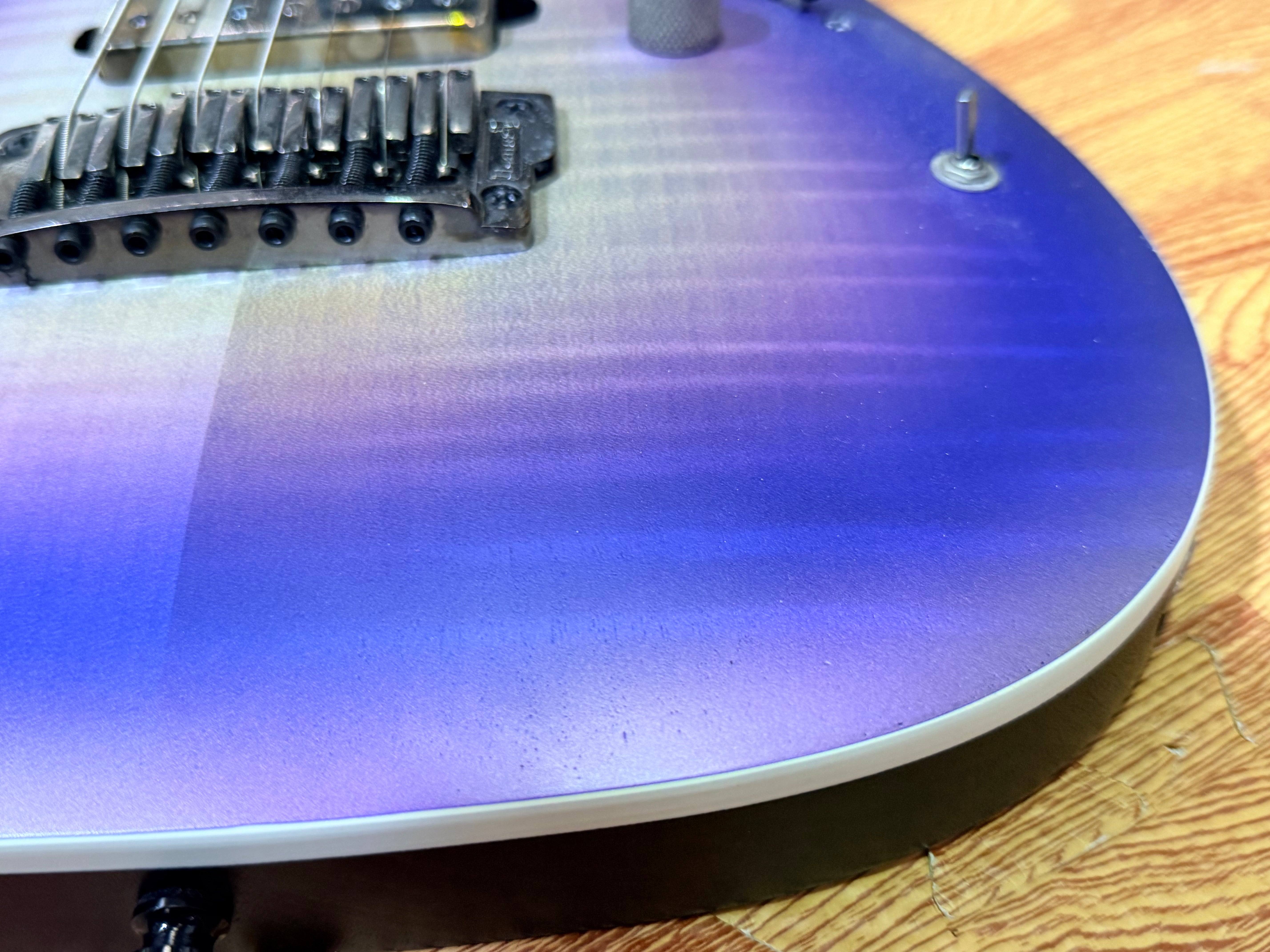 🔥2019🔥 Ibanez RGA71AL Axion Label 7 String~ Indigo Aurora Burst~ Bare Knuckle!
