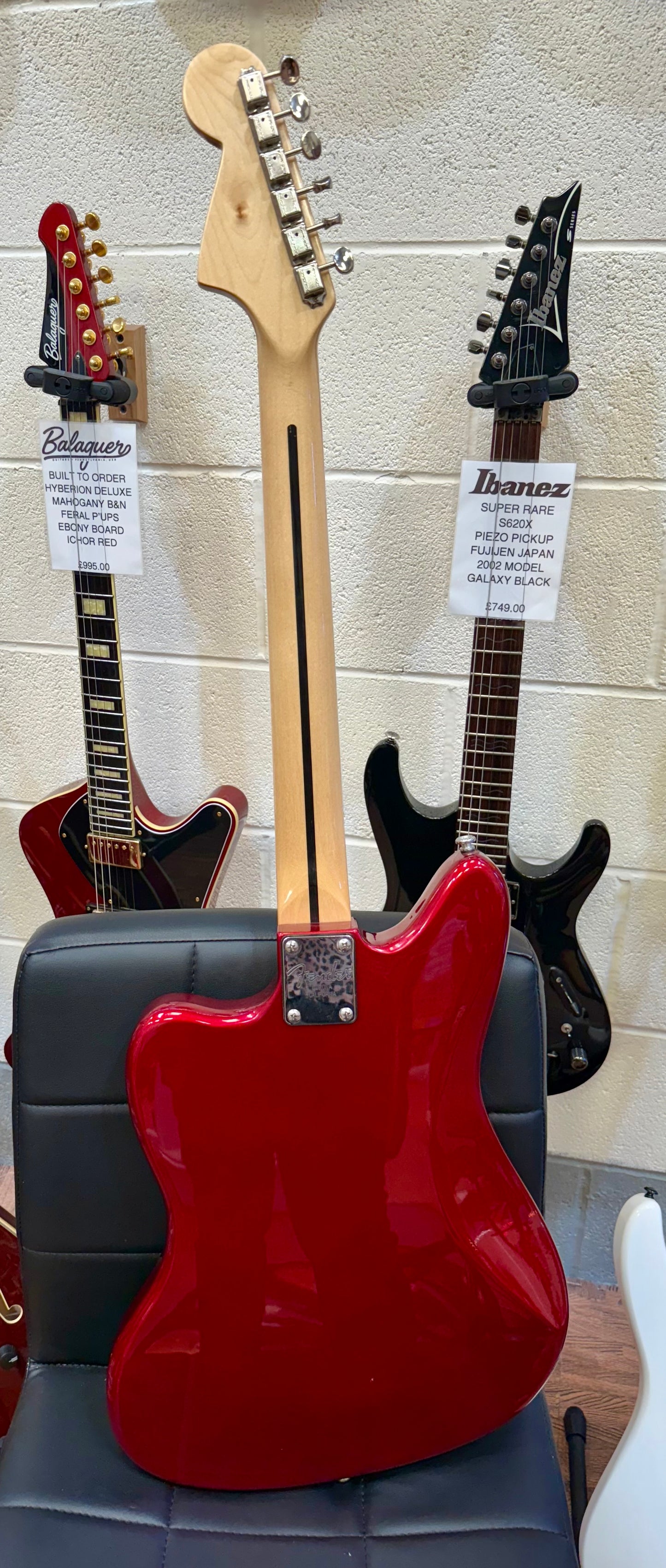🎸 Custom Made Jaguar Offset Electric Guitar~ Metallic Red~ Soapbar P90’s 🎸