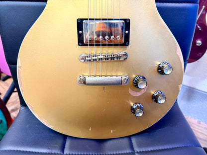 🔥UPGRADED🔥 Vintage V100 Icon Distressed Gold Top~ SETH LOVER Pickups + Gotoh!