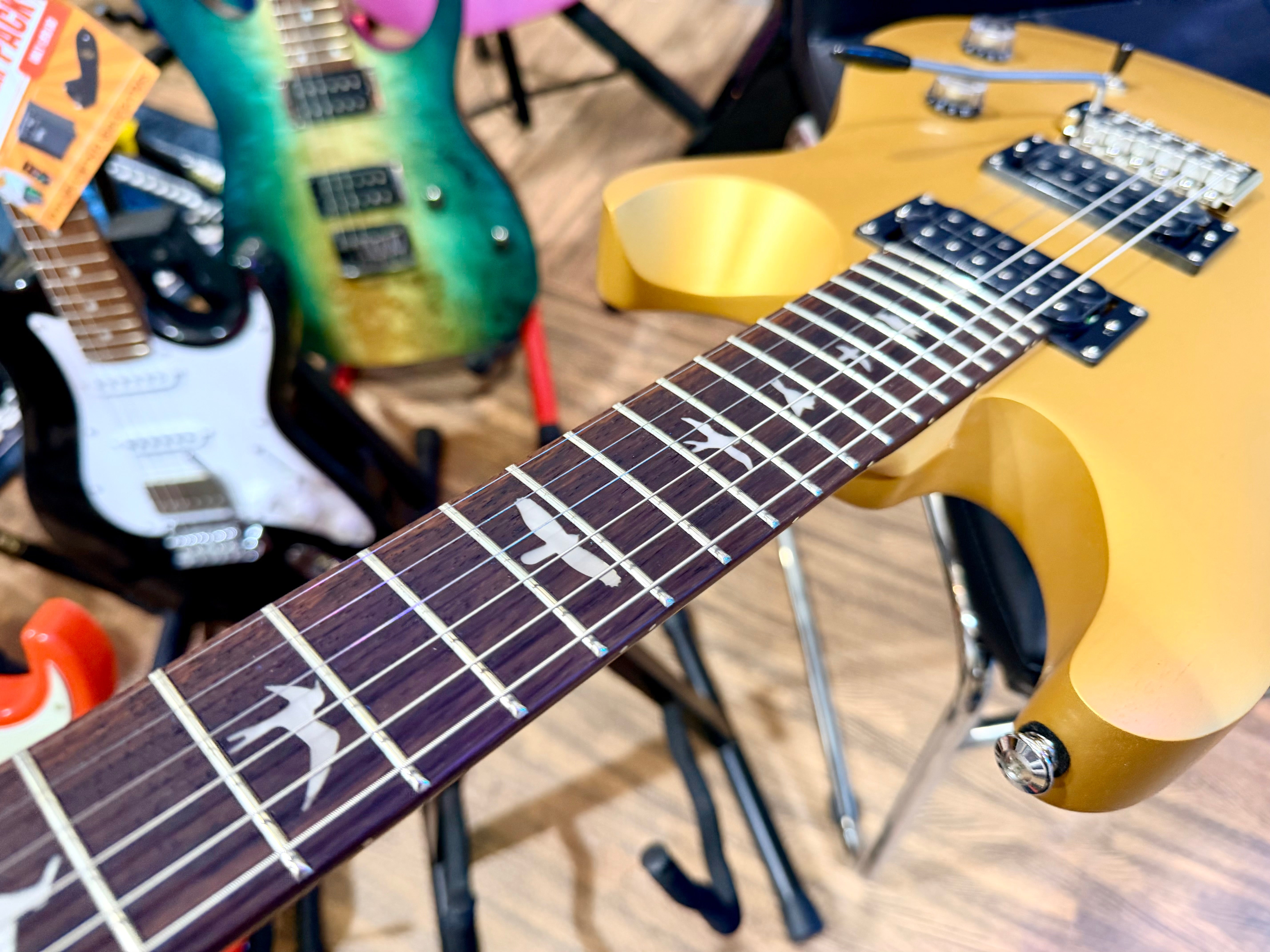 🌟NEW🌟 PRS SE CE24 Standard Satin~ Metallic Gold Electric Guitar~ Latest Model!