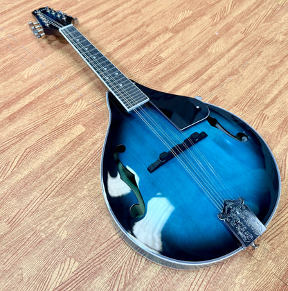 ✨ IRIN 8-String A-Style Acoustic Mandolin – Folk~ Blue Burst! ✨