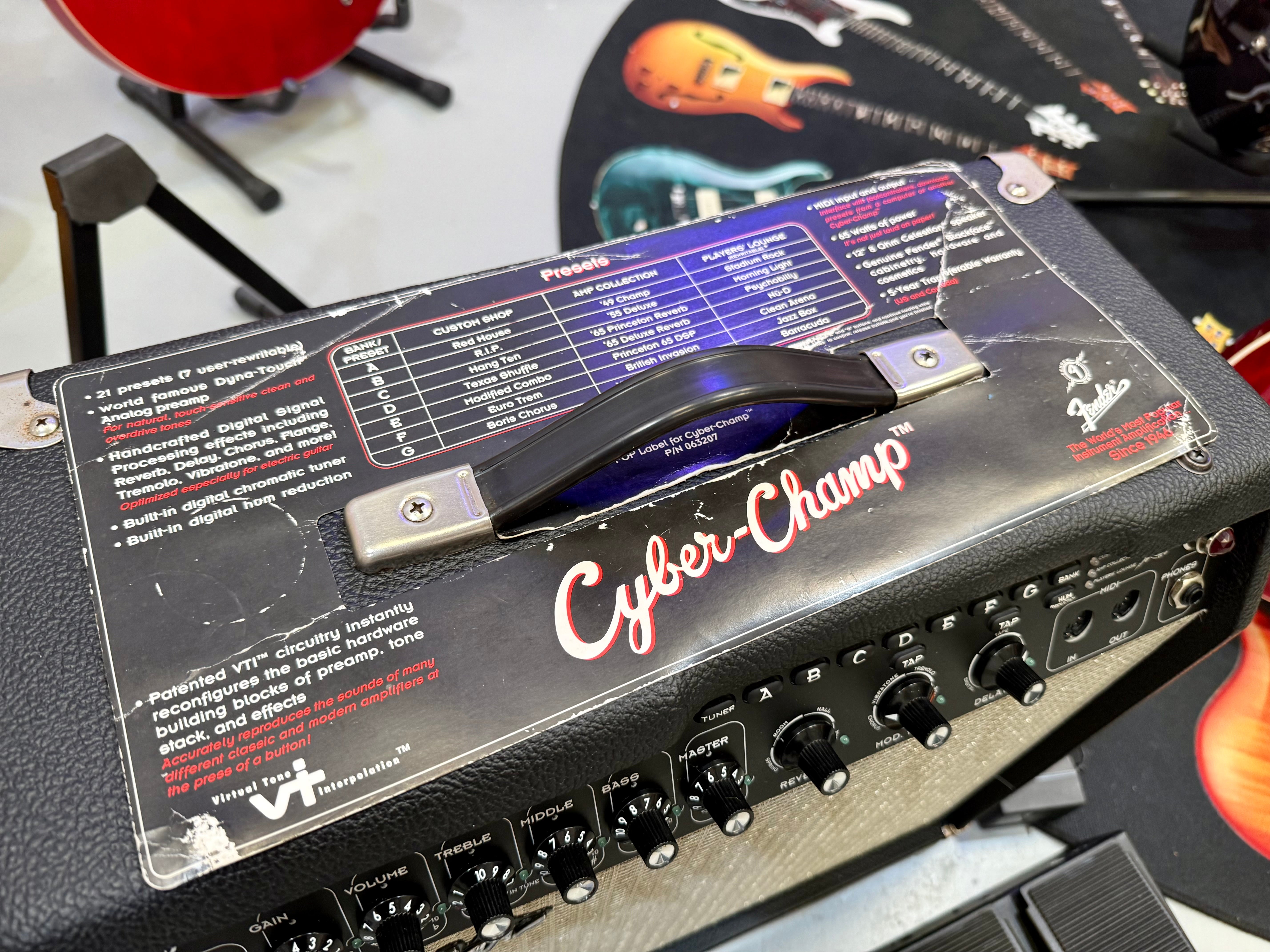 🎸RARE~ CYBER FOOT CONTROLLER🎸 Fender Cyber Champ 65w Guitar Combo Amplifier!