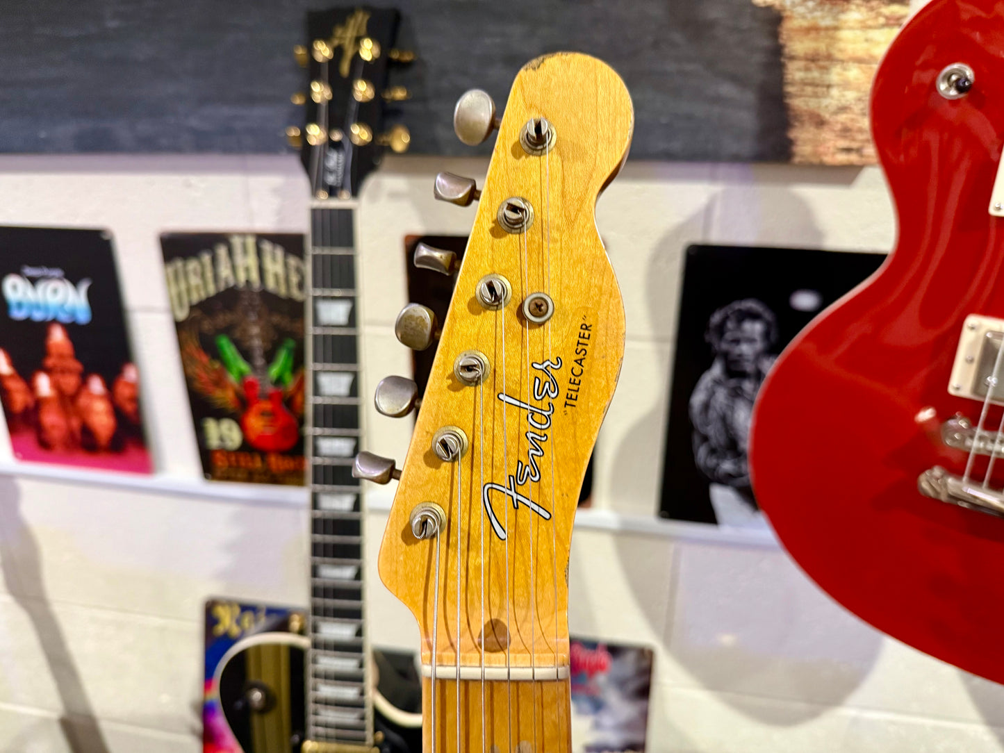 🌟 2021 Fender USA Custom Shop 🌟52' Telecaster Heavy Relic~ Black~ Case & Candy