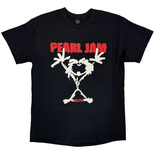 Pearl Jam Stickman Back Print Unisex T-Shirt~ Official Licensed Unisex Band Merchandise FREE POST