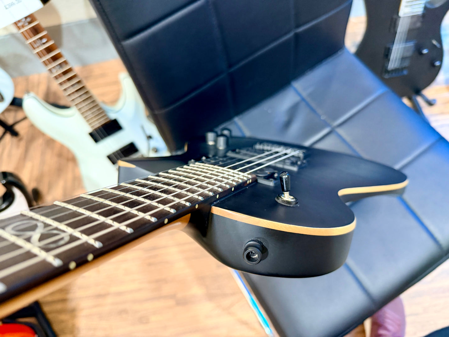 🔥2021🔥 Chapman ML-2 Pro Modern~ River Styx Black Satin~ Hipshot Tuners!