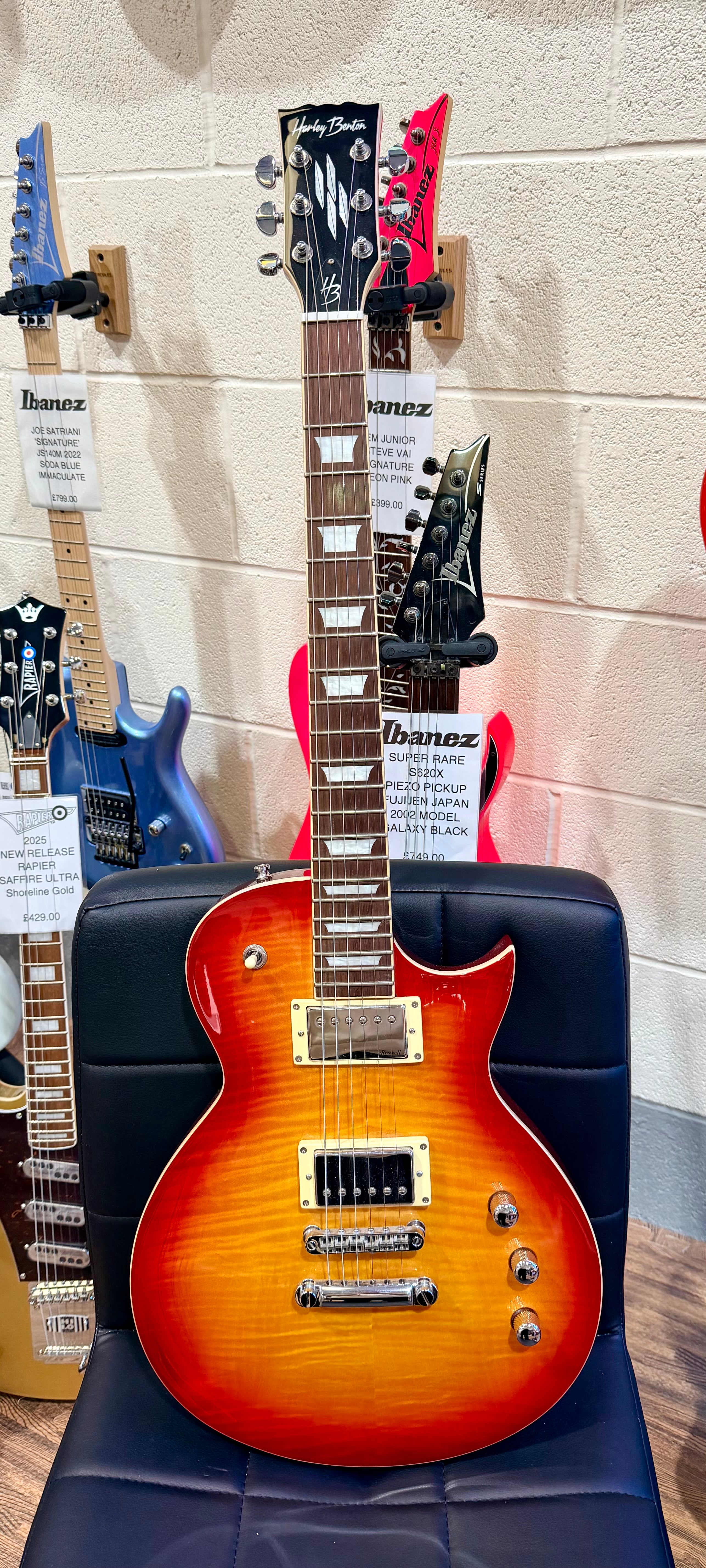 ☀️ Harley Benton SC Custom Line Singlecut Les Paul Electric Guitar~ Sunburst ☀️