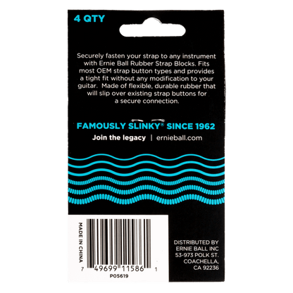 Ernie Ball Strap Blocks- Blue