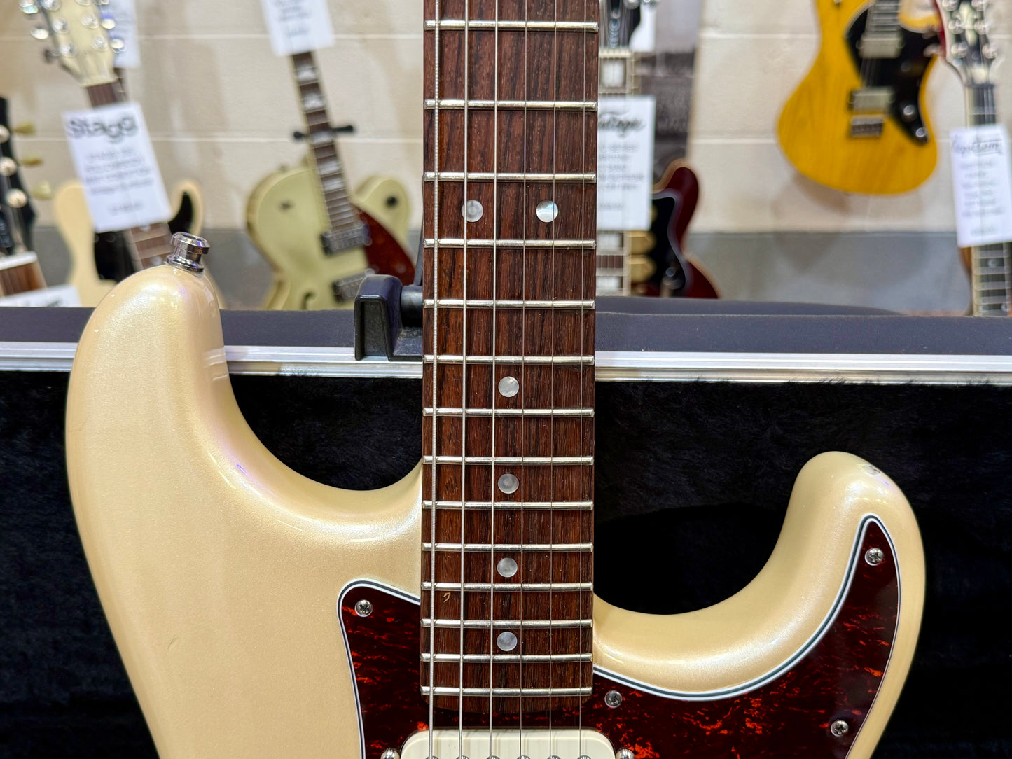 🌟2010🌟 Fender American Deluxe Stratocaster~ Olympic Pearl~ Noiseless~ Gilmour!