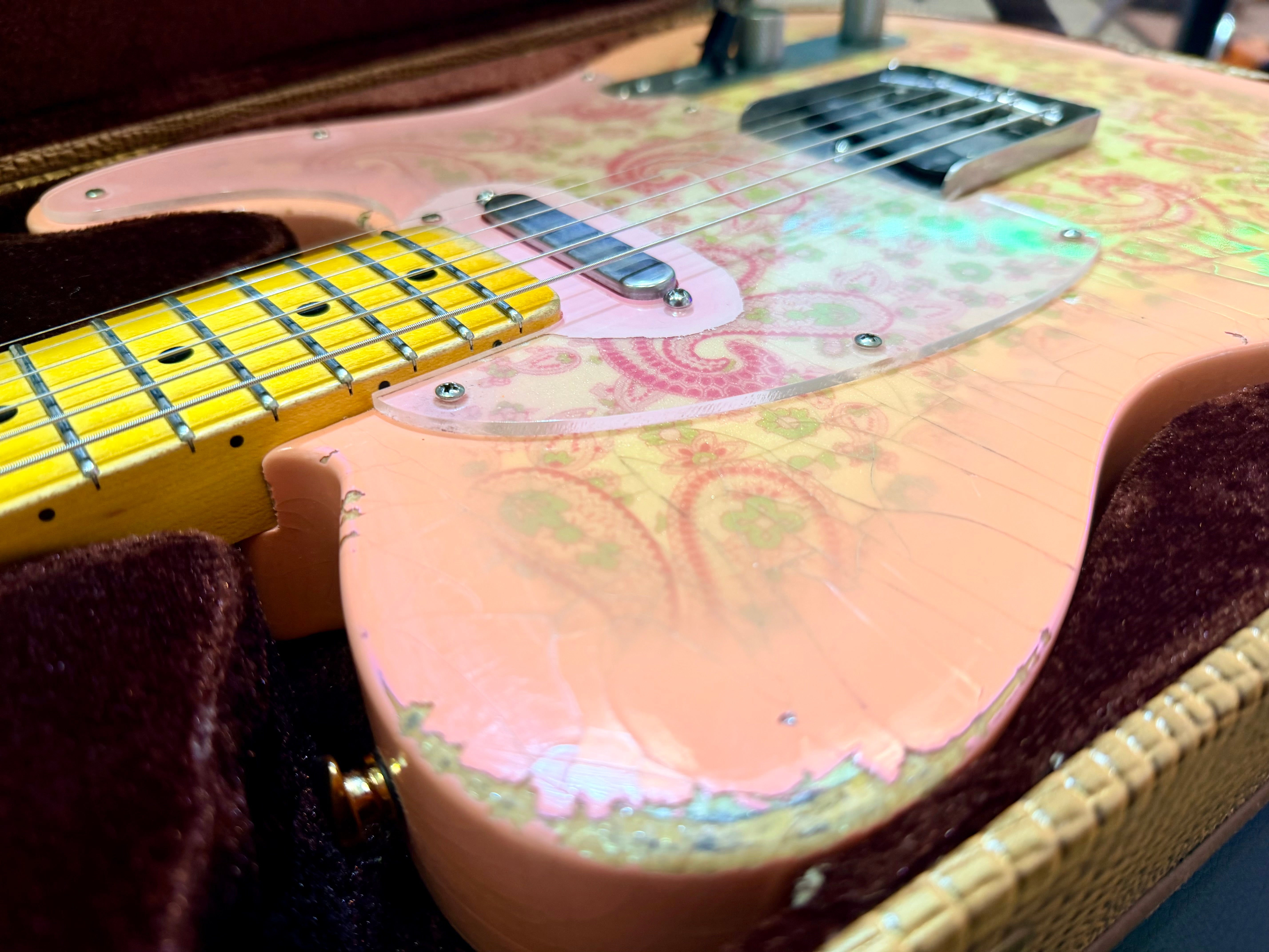 ✨2018✨ Nash Guitars T-68 Pink Paisley Telecaster Relic~ Lollar Pickups + Case!