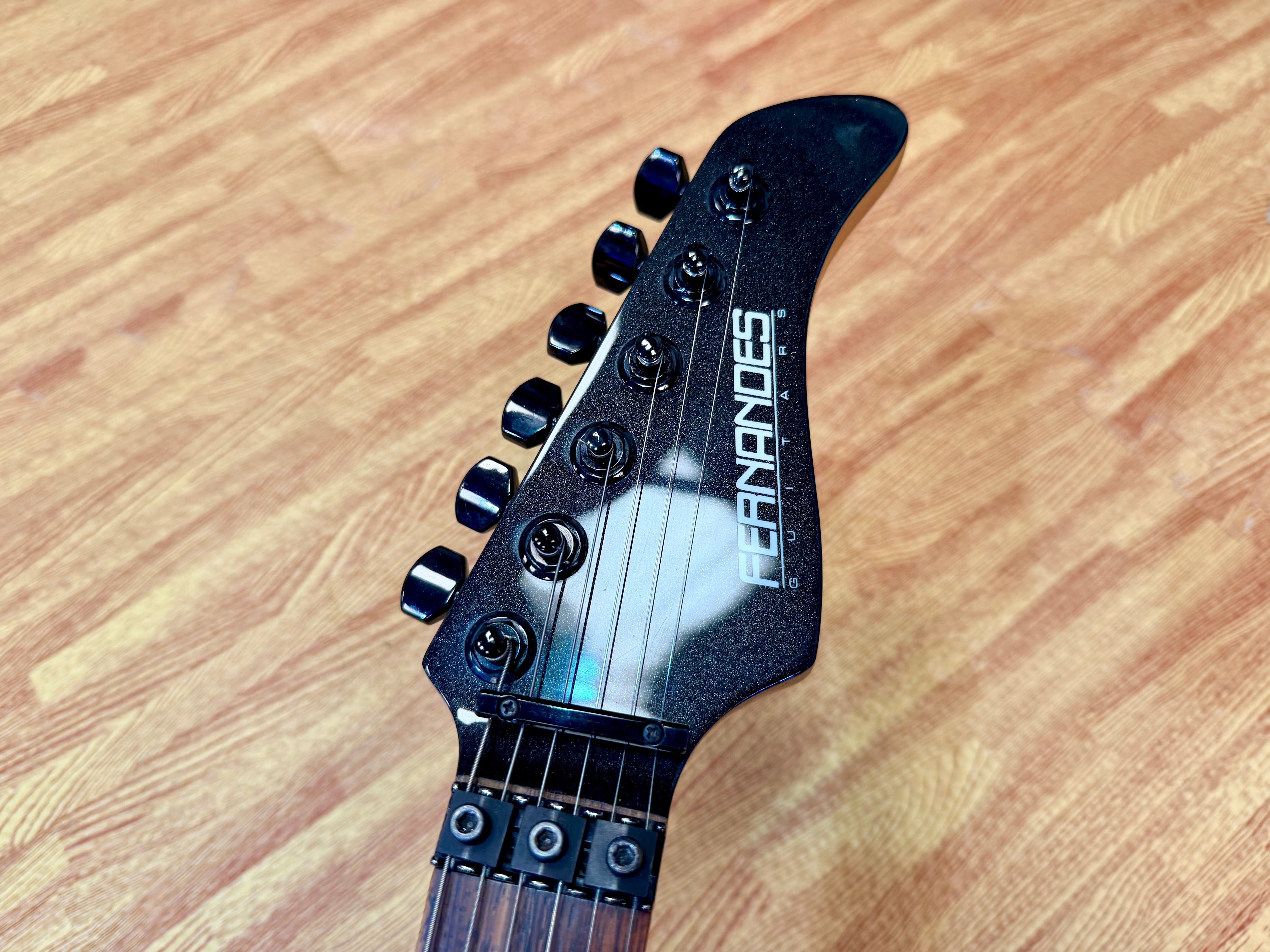 🔥RARE🔥 2005 Fernandes Revolver Pro Sustainer~ Floyd Rose~ Metallic Gunmetal!