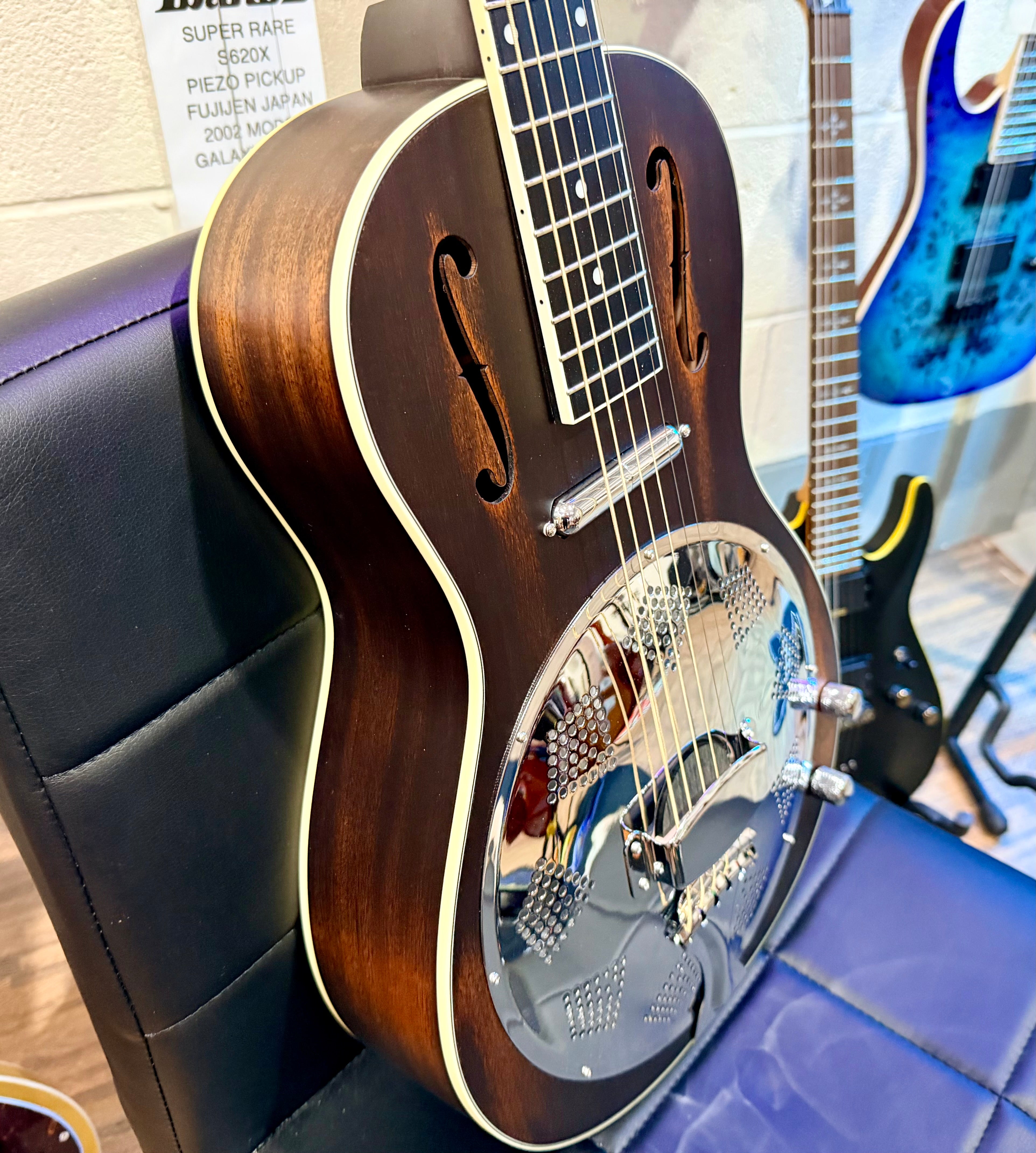 🥃 WHISKEY BURST 🥃 Ortega RRG30E-WB Resonator Guitar~ Electro-Acoustic~ NEW!