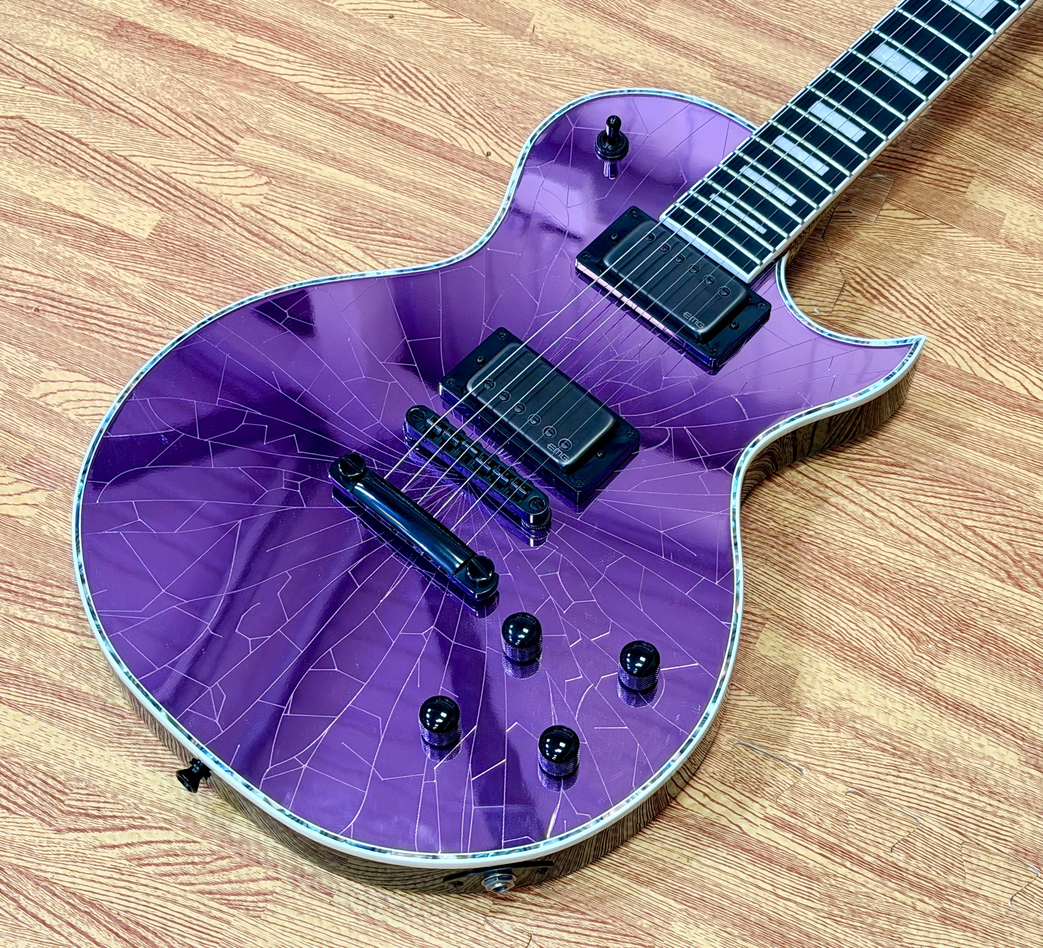 🔥2021🔥 Jackson Pro Series Marty Friedman MF-1 Purple Cracked Mirror Signature!