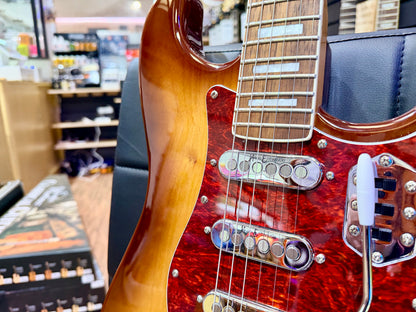 🔥NEW🔥 Vintage REVO Series 'Deluxe' Guitar ~ Cappuchino Burst~ Alan Entwistle!