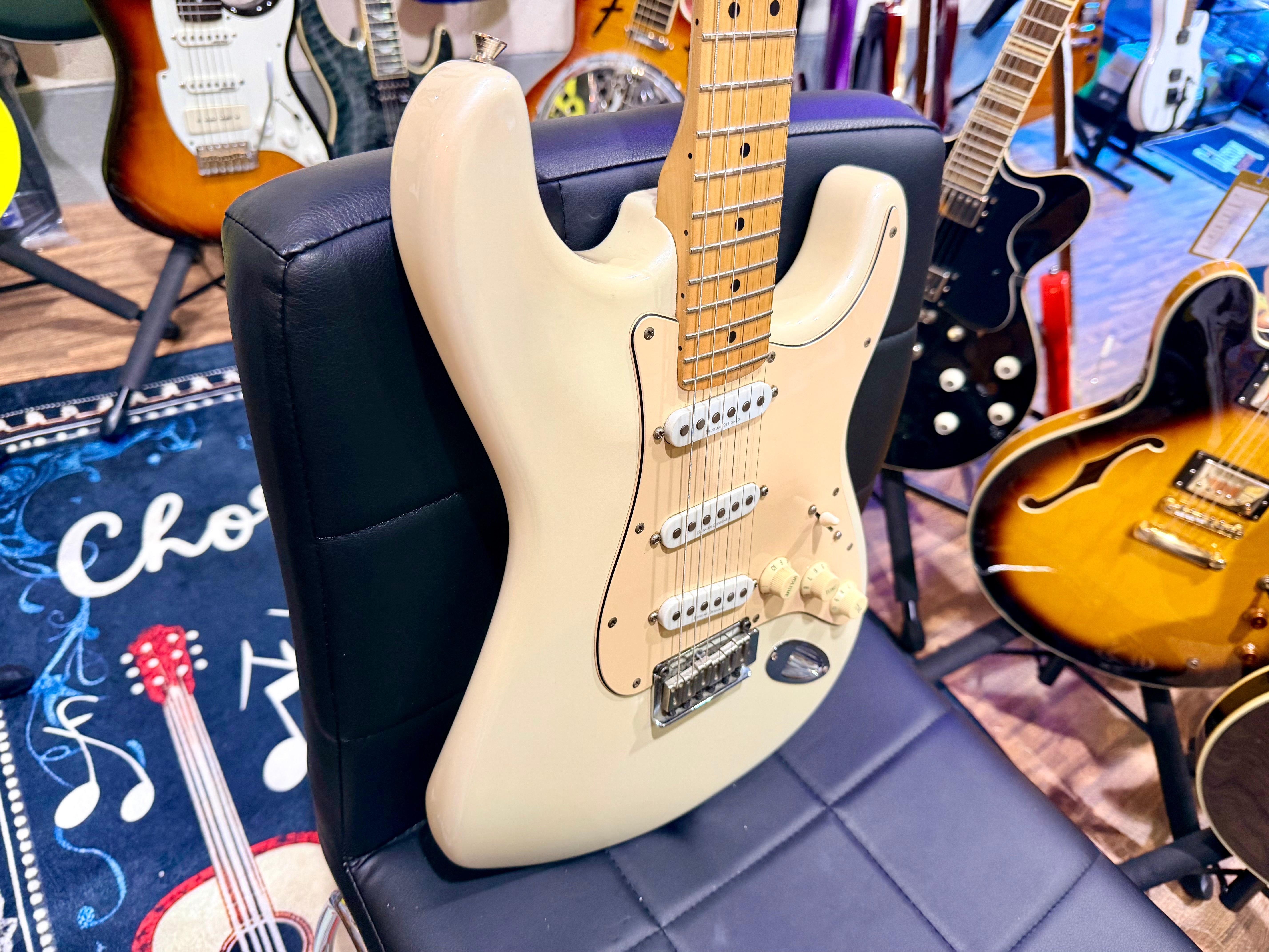 🌟2013🌟 Fender Squier Deluxe Stratocaster~ Olympic White Pearl~ Indonesia Made!