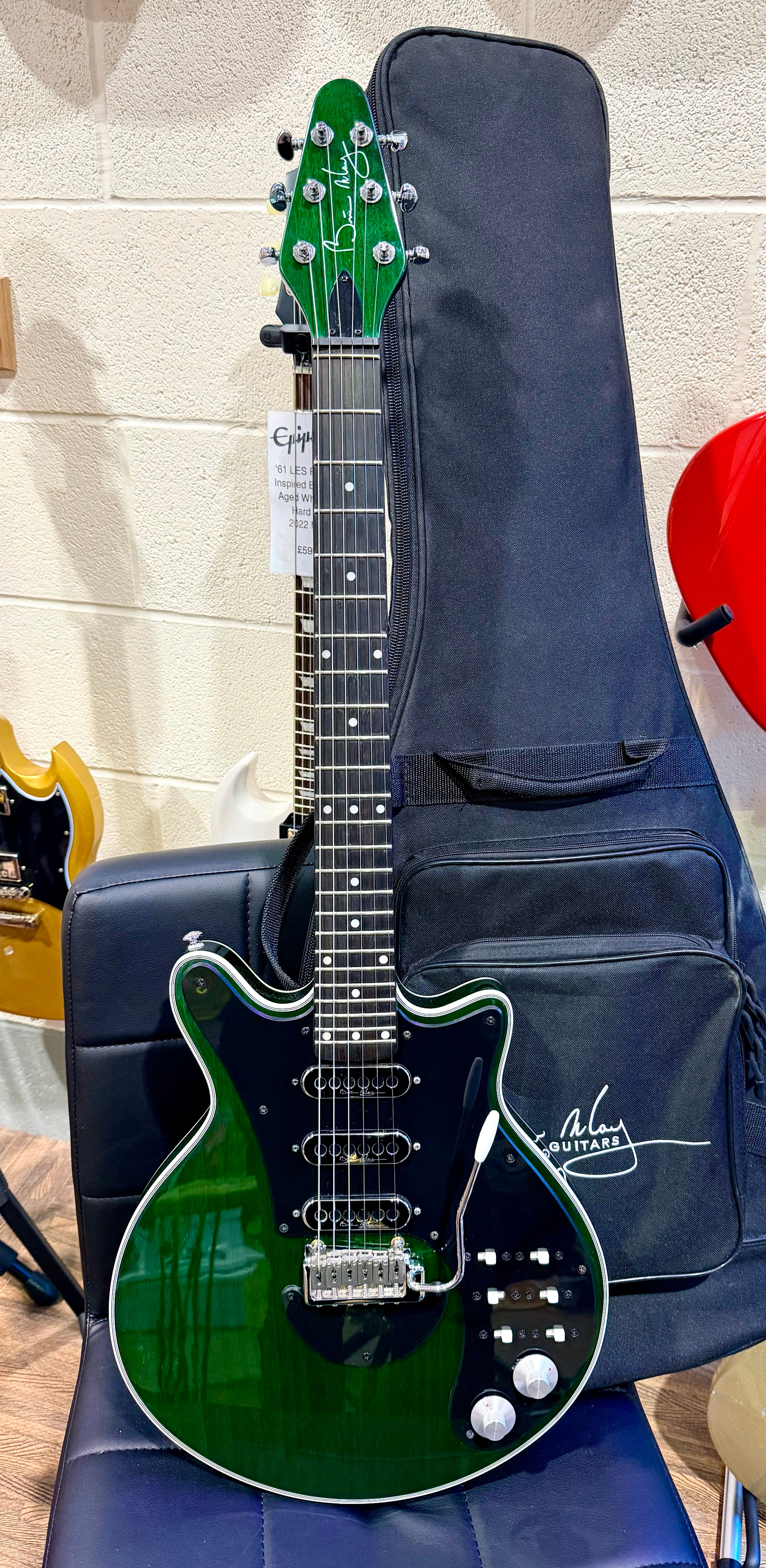 🌟LTD EDITION🌟 Brian May BMG Special Edition~ Emerald Green Model + Gig Bag!
