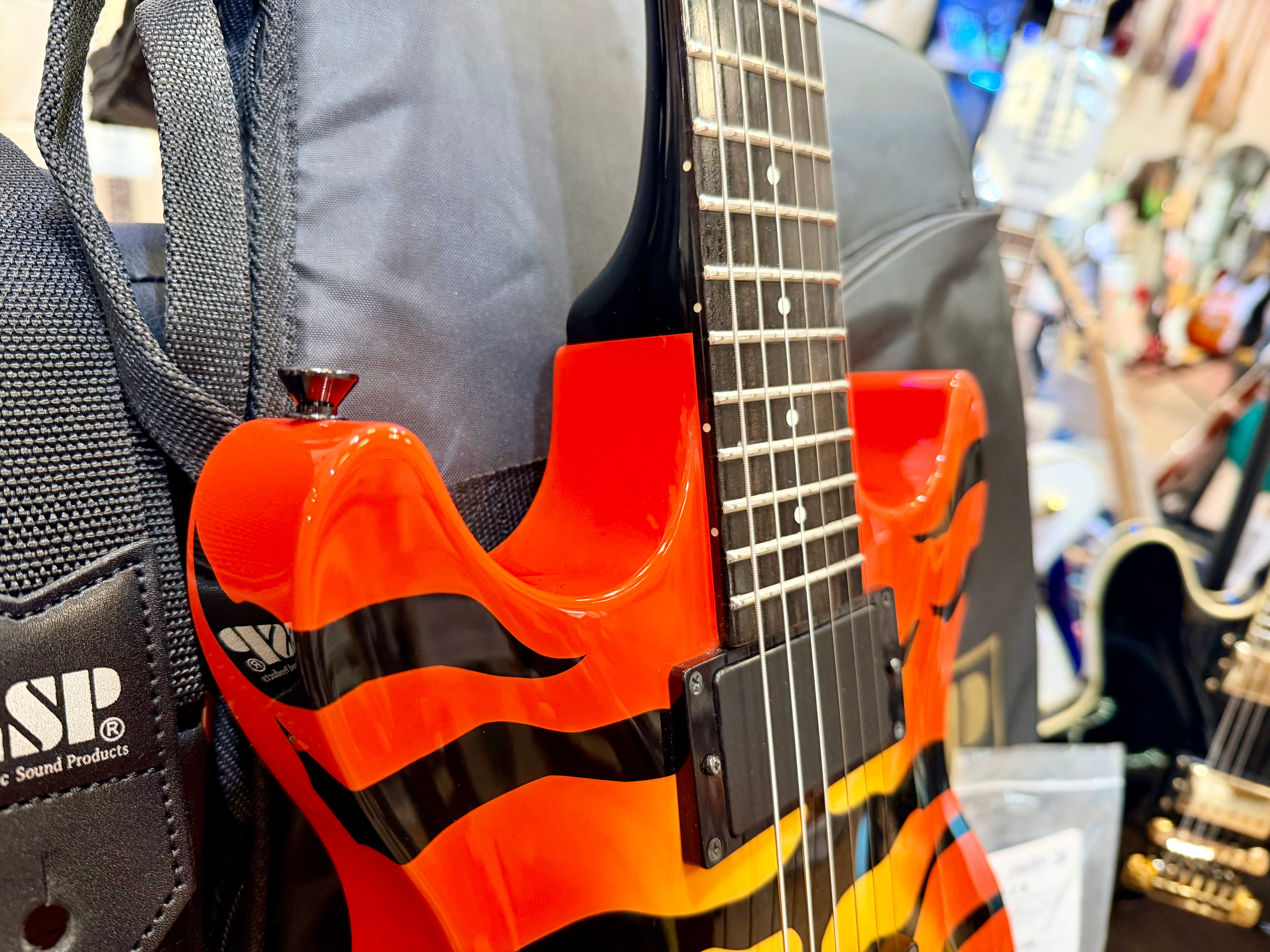 🐯 Edwards ESP E-SR-Kellogg Orange Tiger~ Sukeroku Ken Yokoyama~Made In Japan 🐯