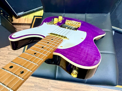⚡️2026⚡️ JET Guitars JT-600 Roasted Maple~ Flamed Maple Purple & Gold~NEW LAUNCH