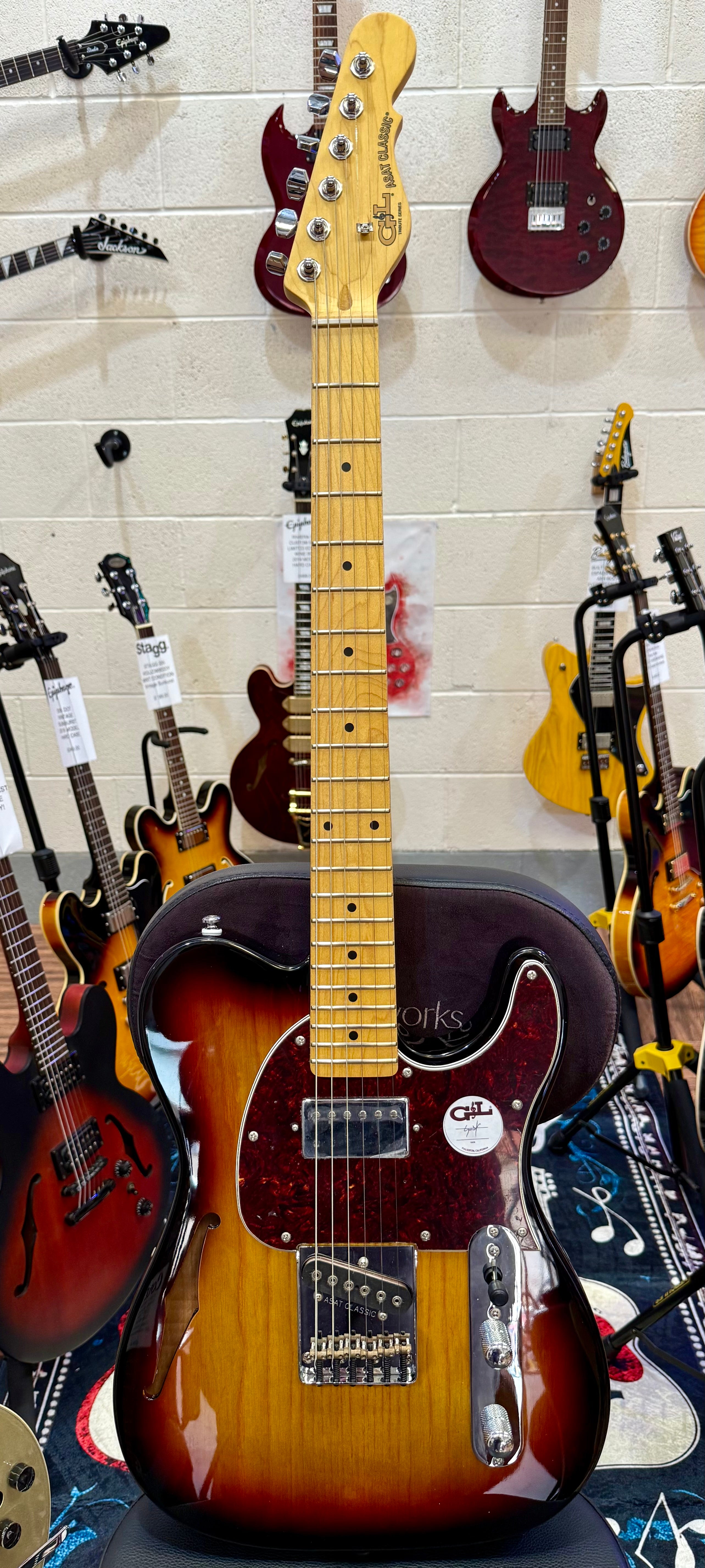 🌟NEW🌟 G&L Tribute ASAT Classic Bluesboy~ Thinline Semi Hollow~ 3 Tone Sunburst