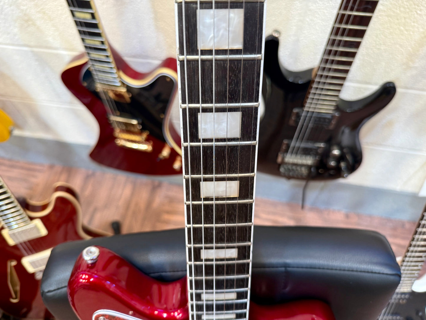 🎸 Custom Made Jaguar Offset Electric Guitar~ Metallic Red~ Soapbar P90’s 🎸