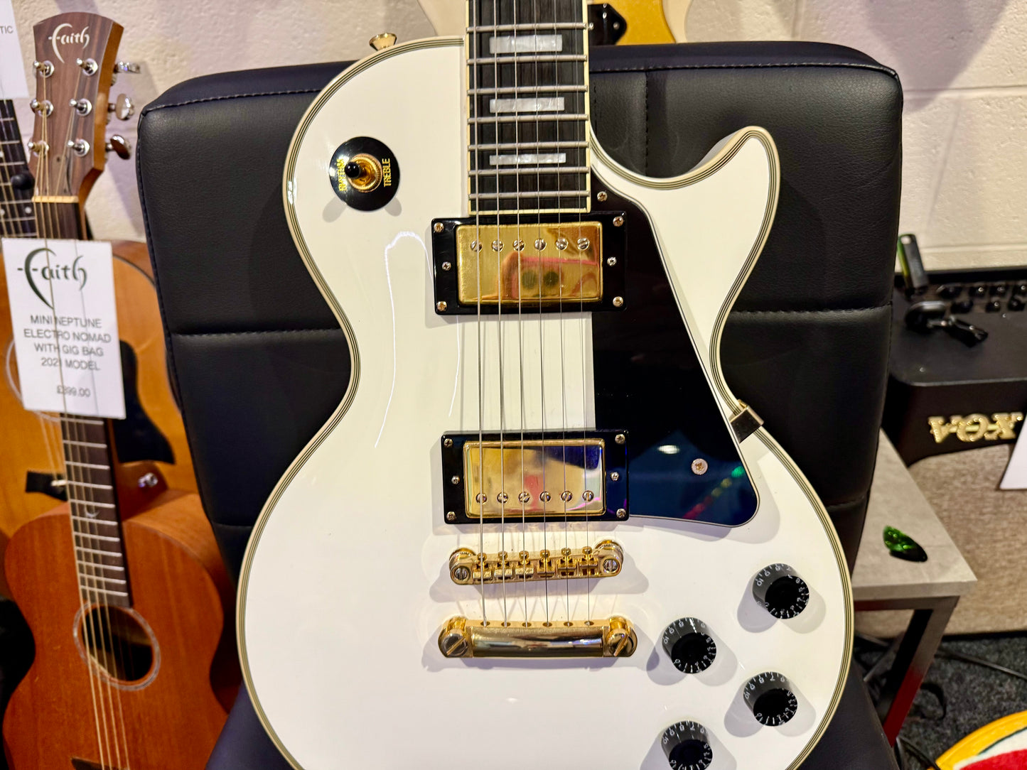 🌟LIMITED EDITION🌟 Epiphone Les Paul Custom Lite~ Alpine White & Gold~ 2019!