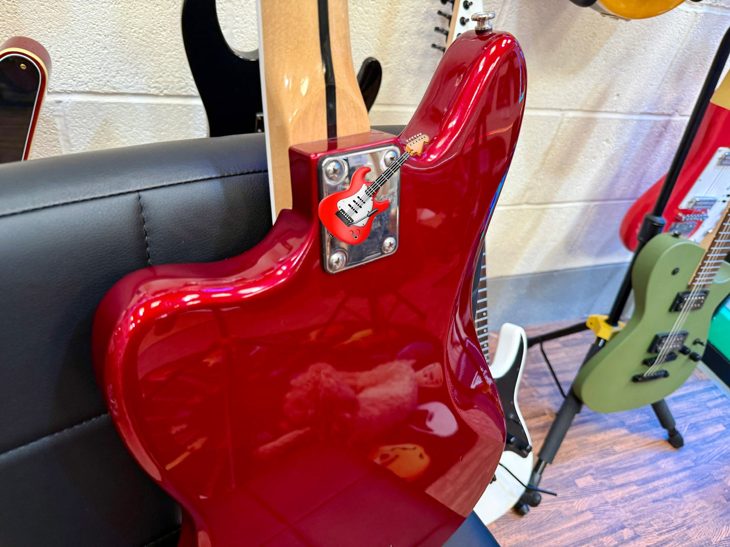 🎸 Custom Made Jaguar Offset Electric Guitar~ Metallic Red~ Soapbar P90’s 🎸