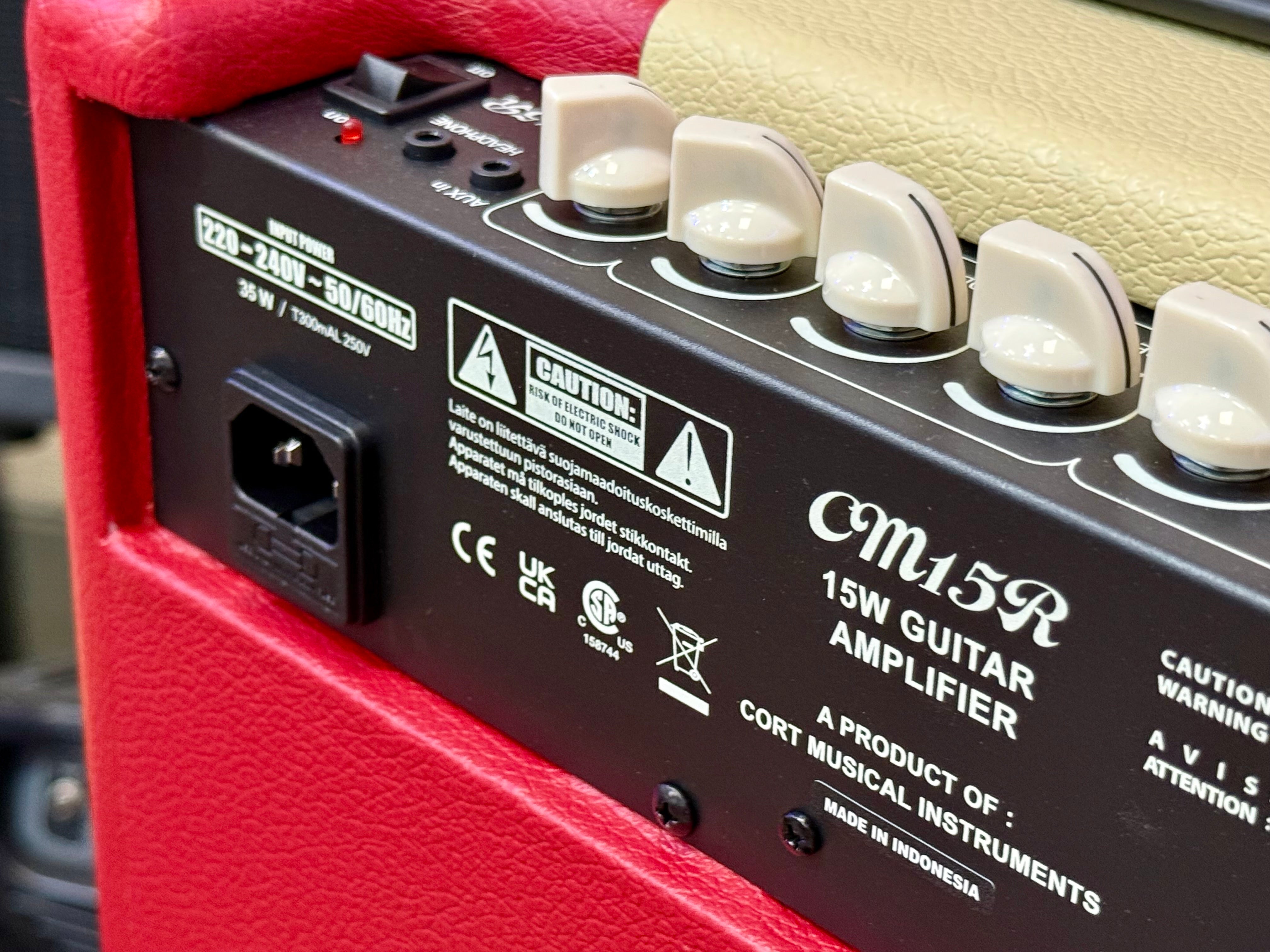 🎸NEW FOR 2025🎸 Cort CM15-R Red Combo Practice Amplifier~ Guitar Amp 15w
