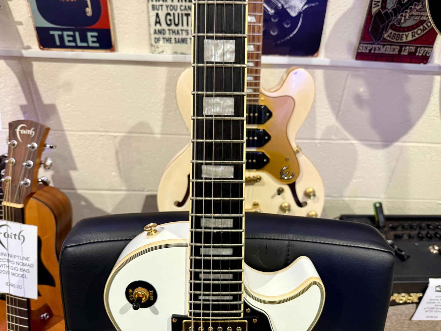 🌟LIMITED EDITION🌟 Epiphone Les Paul Custom Lite~ Alpine White & Gold~ 2019!