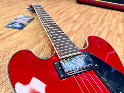 🍒LATEST 2026🍒 EKO Fusion Cherry Red Semi-Hollow Electric Guitar~ 335 Style!