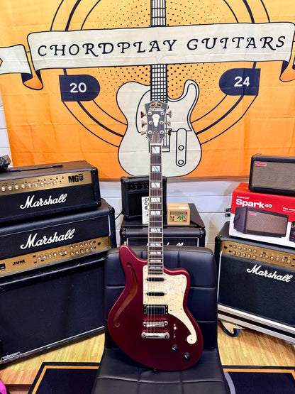 ✨1/50✨ D'Angelico Deluxe Bedford SH Limited Edition Matte Wine Semi Hollow!