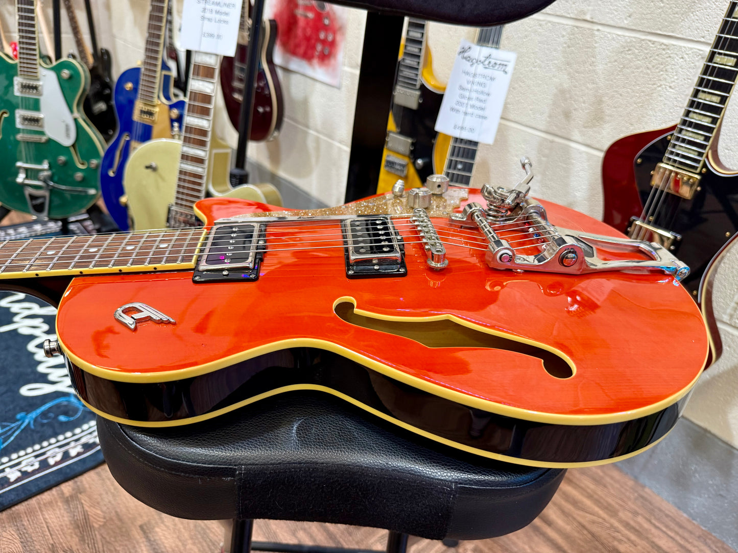 🔥2005🔥 Duesenberg Starplayer TV~ Vintage Orange Semi-Hollow~ Cherished + Case!