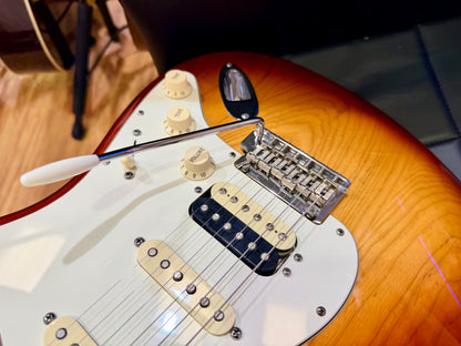 🇺🇸 2015 Fender American Standard Stratocaster HSS Shawbucker~ Sienna Sunburst!