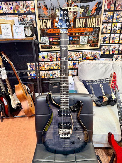 🔥2022🔥 PRS SE Custom 24 Floyd Rose~ Charcoal Burst~ Gig Bag~ Mint Condition!