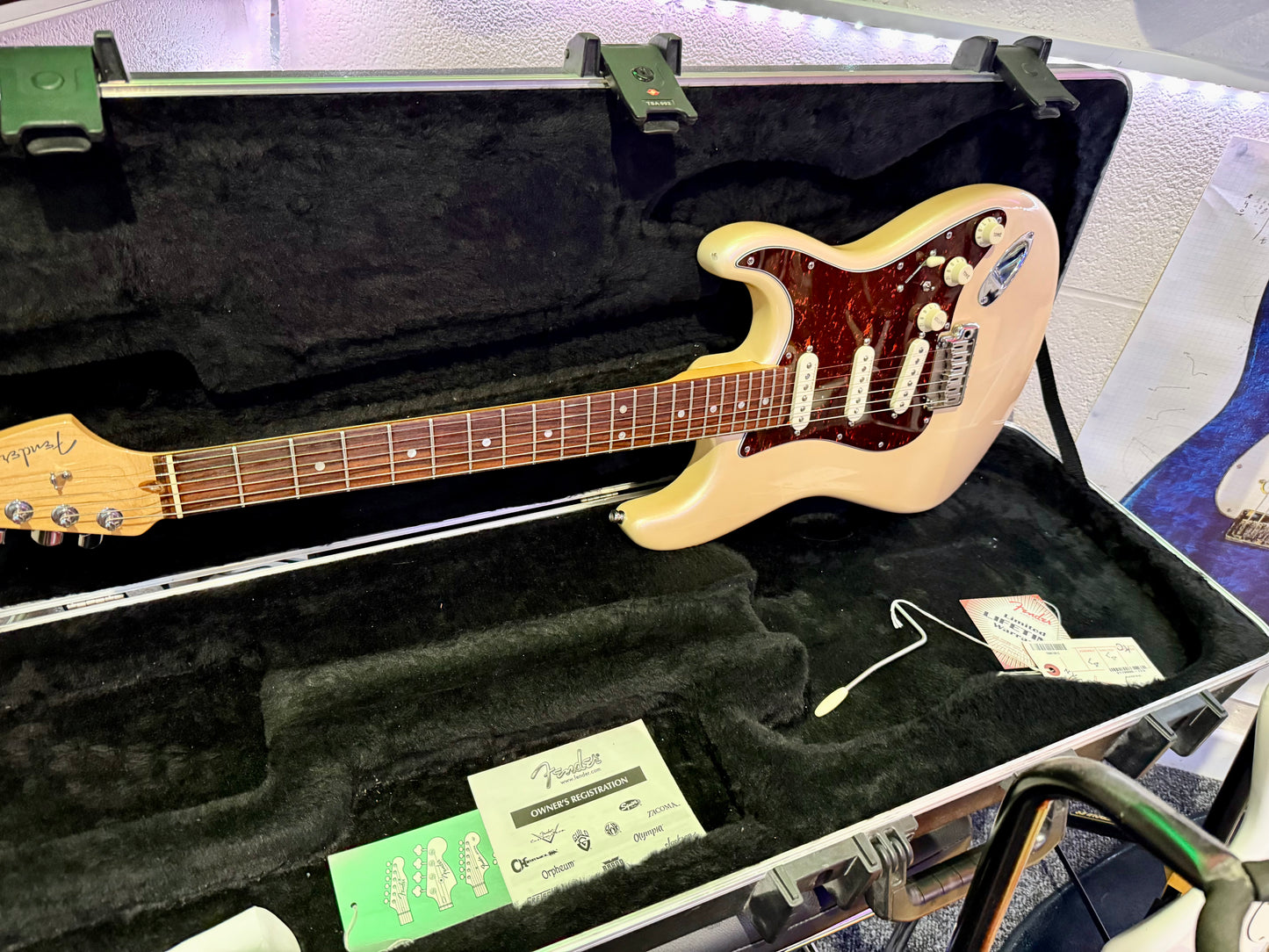 🌟2010🌟 Fender American Deluxe Stratocaster~ Olympic Pearl~ Noiseless~ Gilmour!