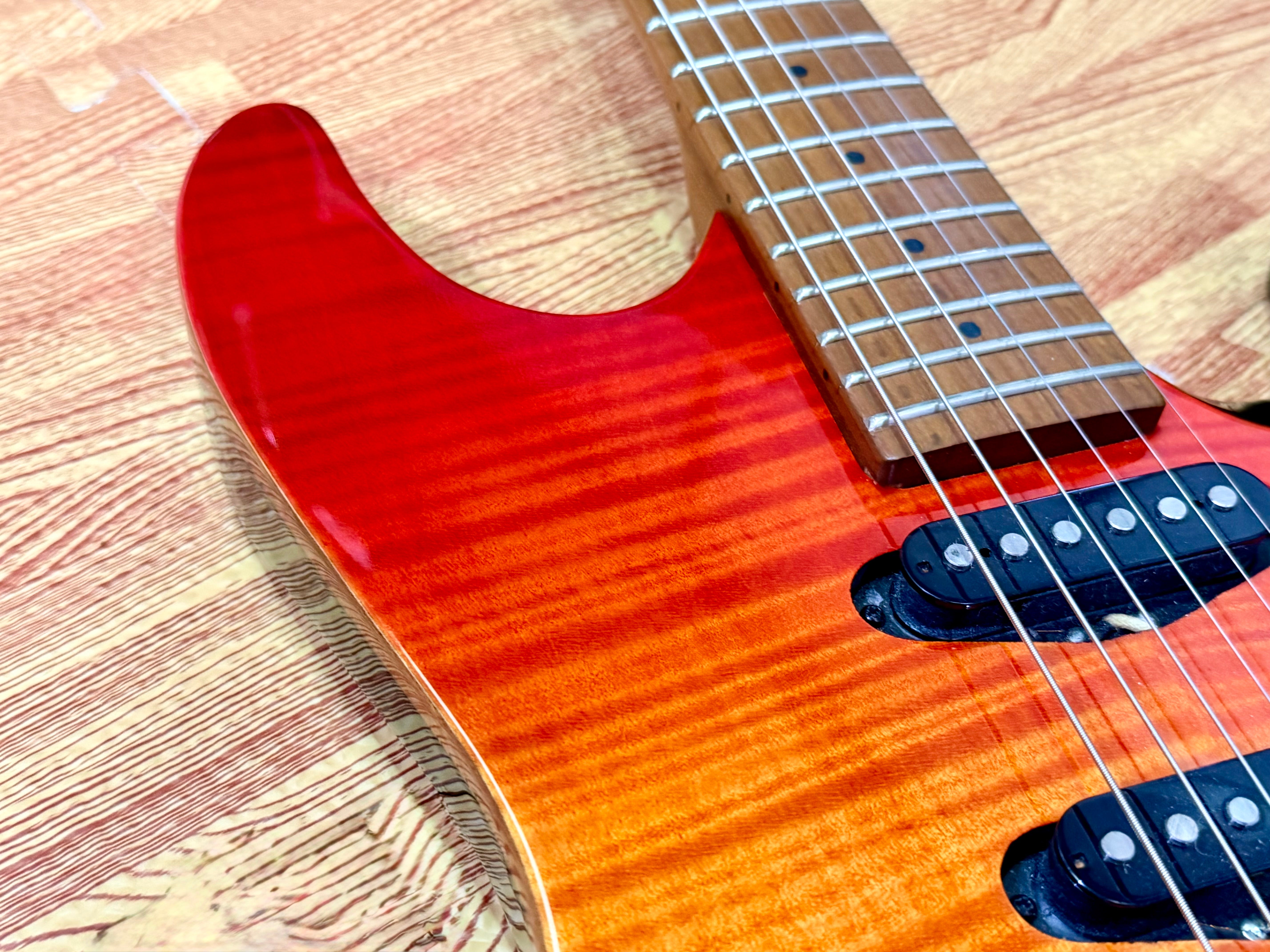 ☀️2020☀️ Chapman Guitars ML1 Hybrid~ Cali Sunset Red HSS~ Roasted Maple Neck!