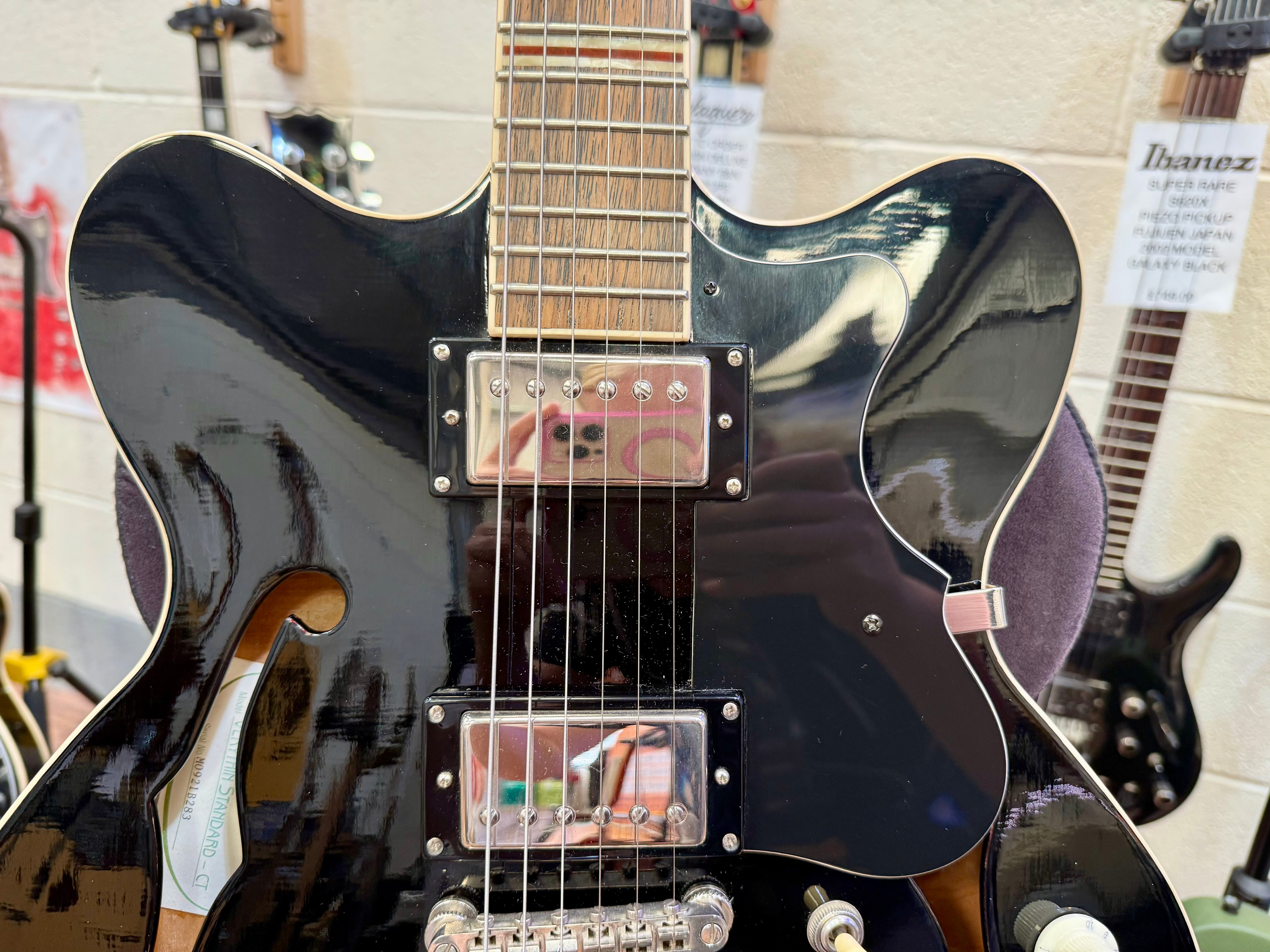 🌟2021🌟 Hofner Verythin HCT Standard~ Black Hollow-body~ Contemporary Series!