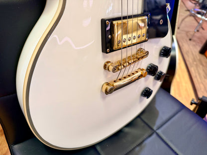 ⚡️7lb⚡️Epiphone Limited Edition Les Paul Custom Lite~ Alpine White & Gold~ 2019!