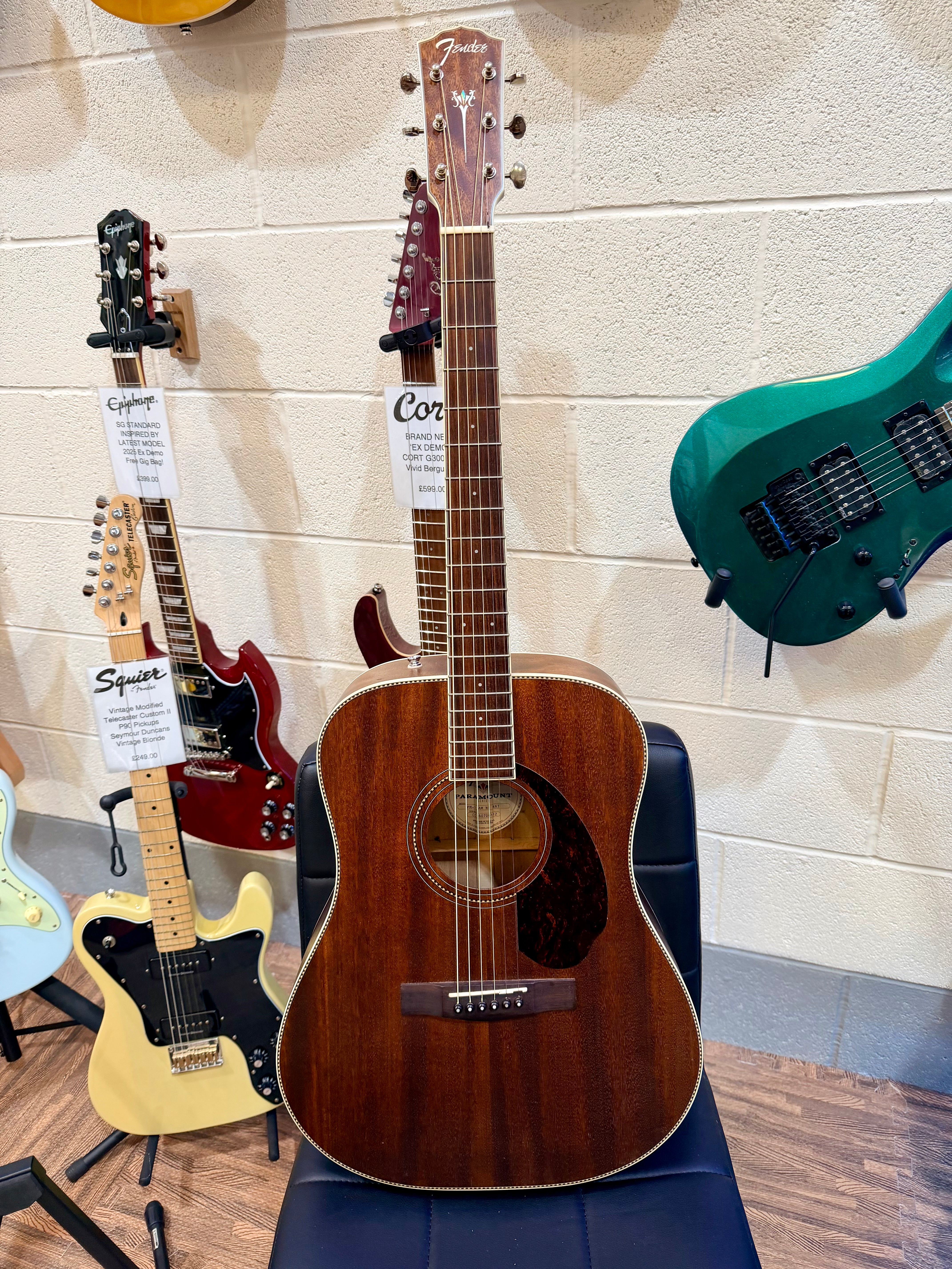 🔥MINT🔥 Fender PM-1 Standard Dreadnought NE~ All-Mahogany Edition~ Hard Case!