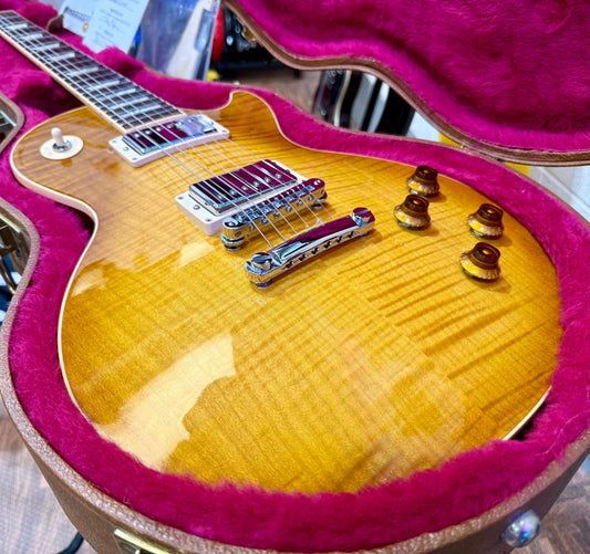 🔥2016 USA🔥 Gibson Les Paul Standard Honeyburst~ AAA Flame~ Hard Case & Candy!