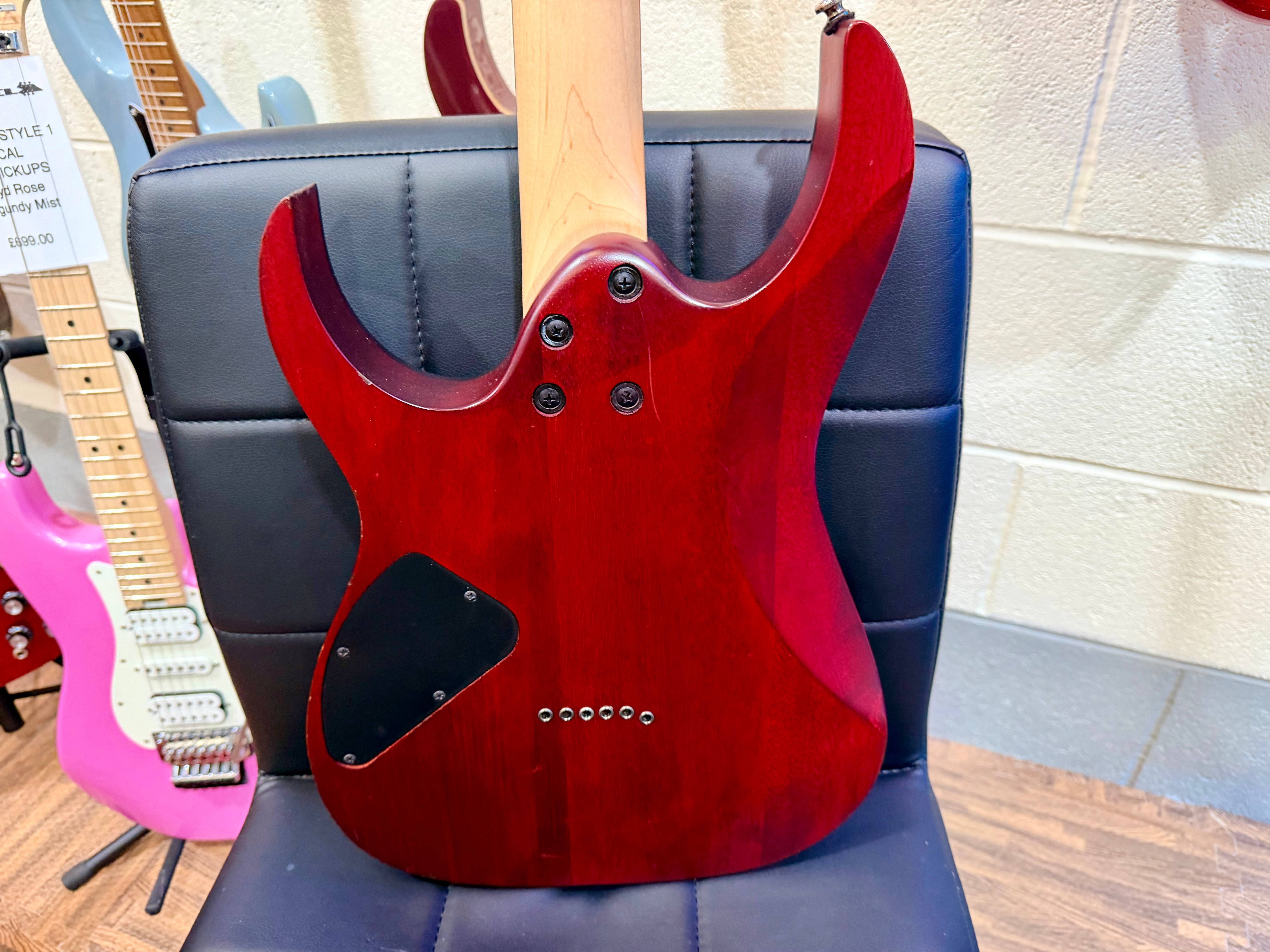 🔥2022🔥 Ibanez RG421PB Caribbean Shoreline Flat~ Wizard III Neck~ Poplar Burl!