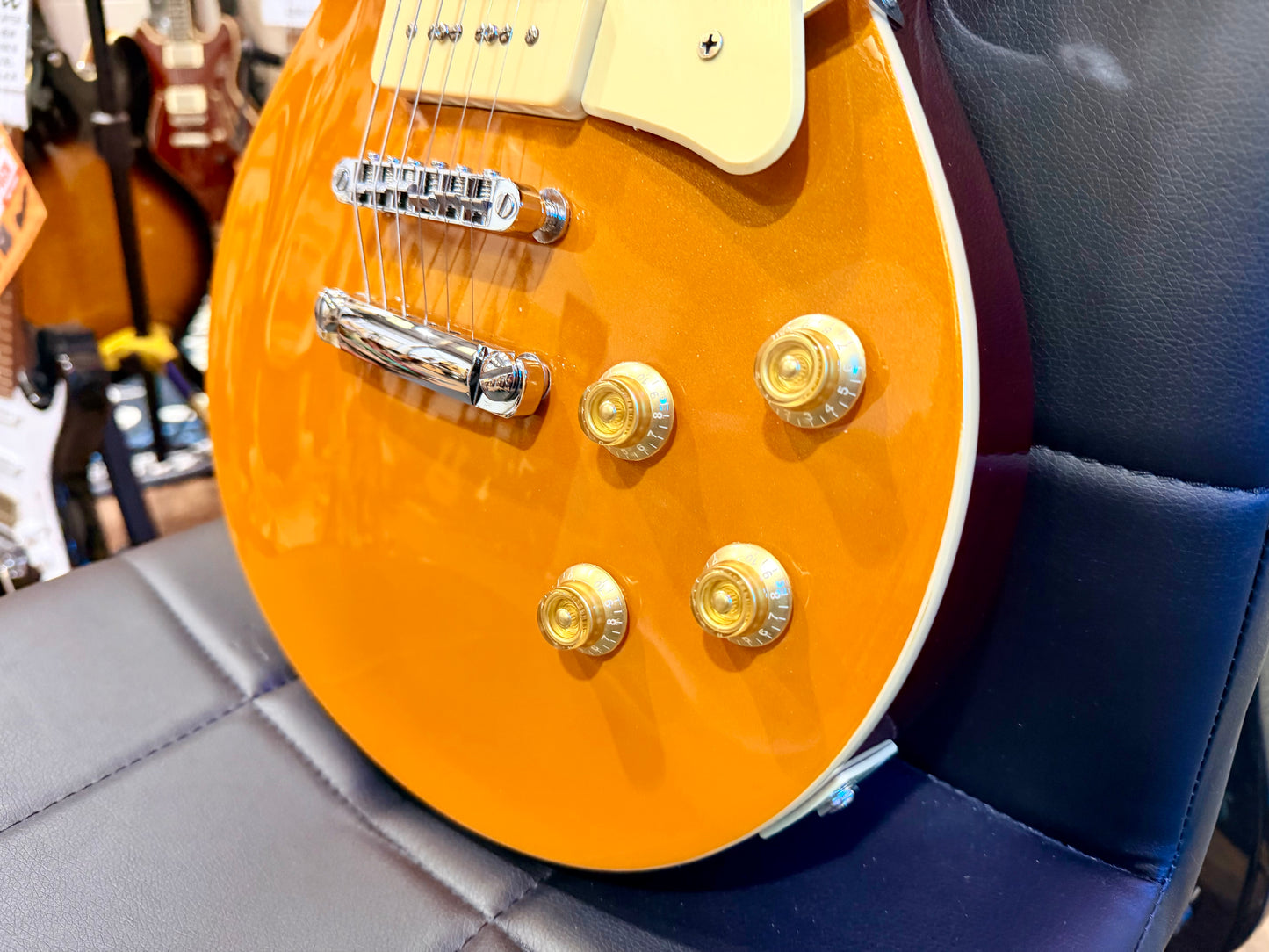 🌟MINT🌟 Harley Benton SC-450 P90 GT Classic Series~ ‘Les Paul Gold Top’ Guitar!