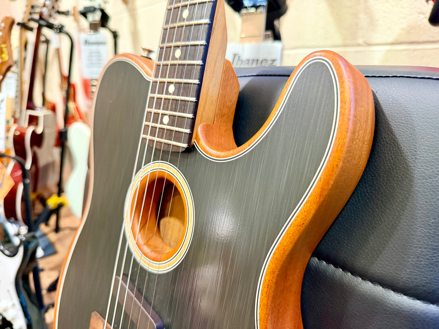 🔥2021🔥 Fender Player Acoustasonic Telecaster~ Brushed Black~ Mexican Tele!