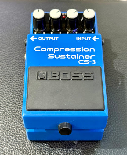 🎸MINT🎸 Boss CS-3 Compression Sustainer Pedal - Black/Blue~ Guitar Effects Unit