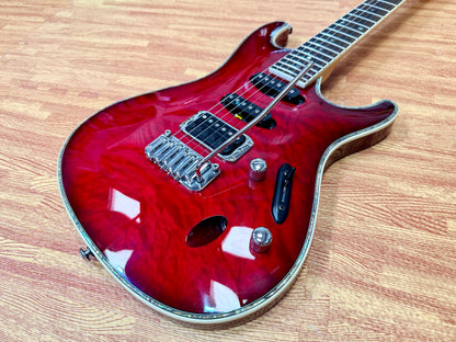 ⚡️2020⚡️ Ibanez SA360QM SA Series Electric Guitar~ Transparent Red Burst~ HSS!