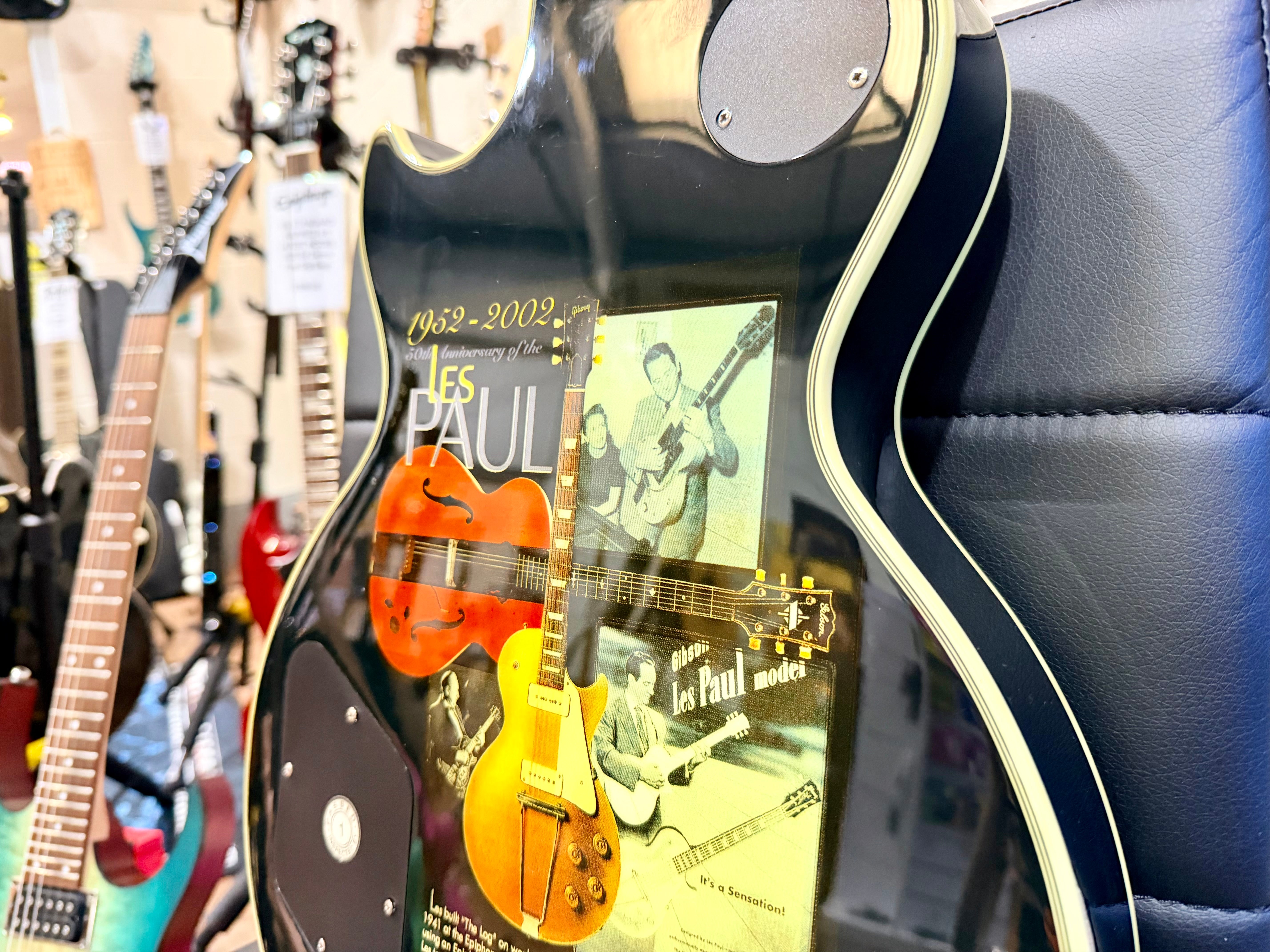 🔥RARE🔥 Epiphone Les Paul Custom 50th Anniversary Ebony/Gold~ 2002 Ltd Edition!