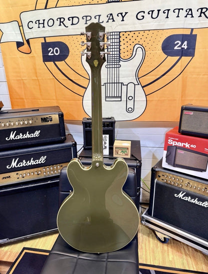 ⚡️2023⚡️ Epiphone Shinichi Ubukata ES-355 Olive Drab~ Inspired By Gibson Custom!
