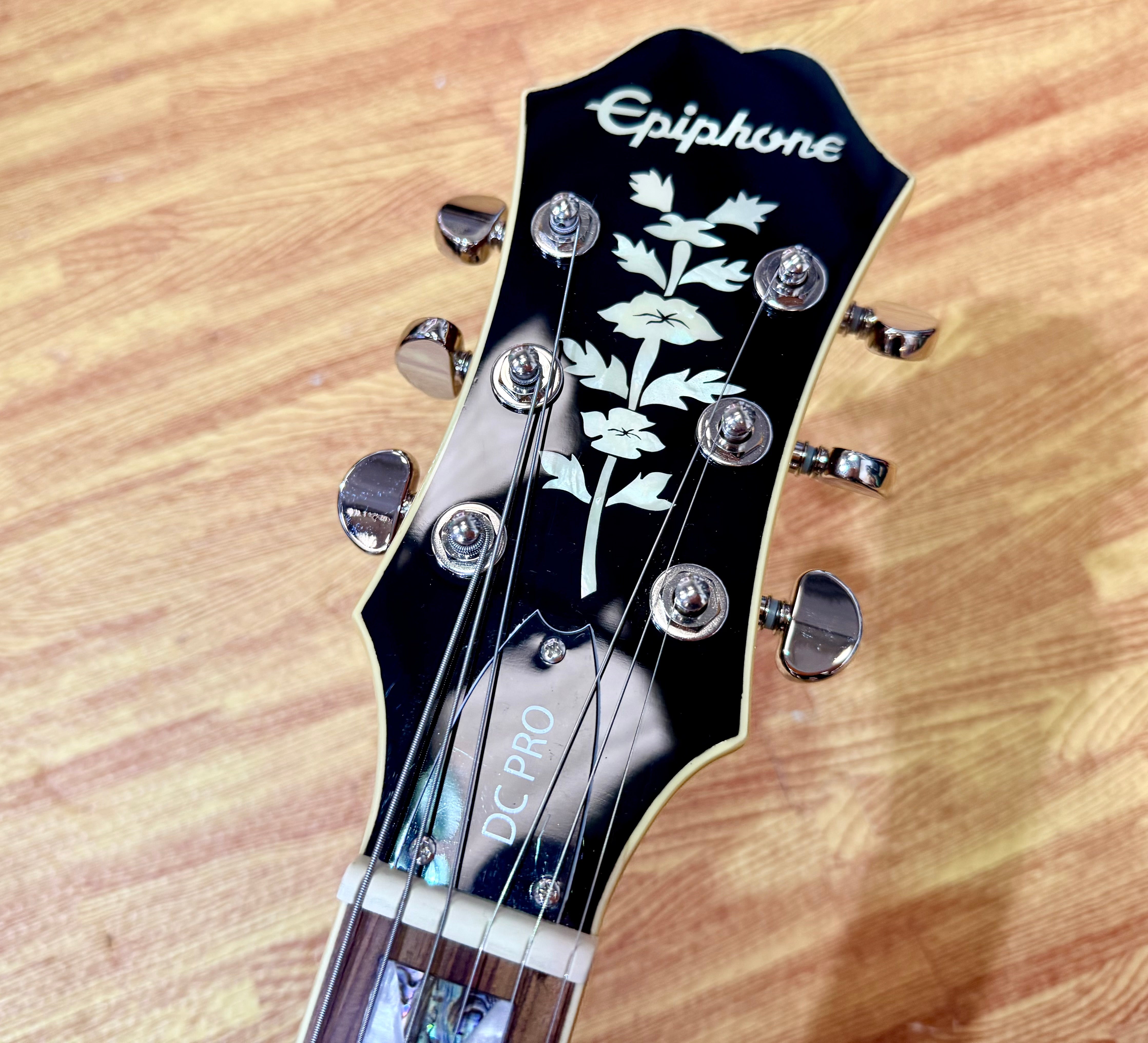 🍒2019🍒 Epiphone DC PRO Black Cherry Electric Guitar~ Ex-Demo~ Mint!