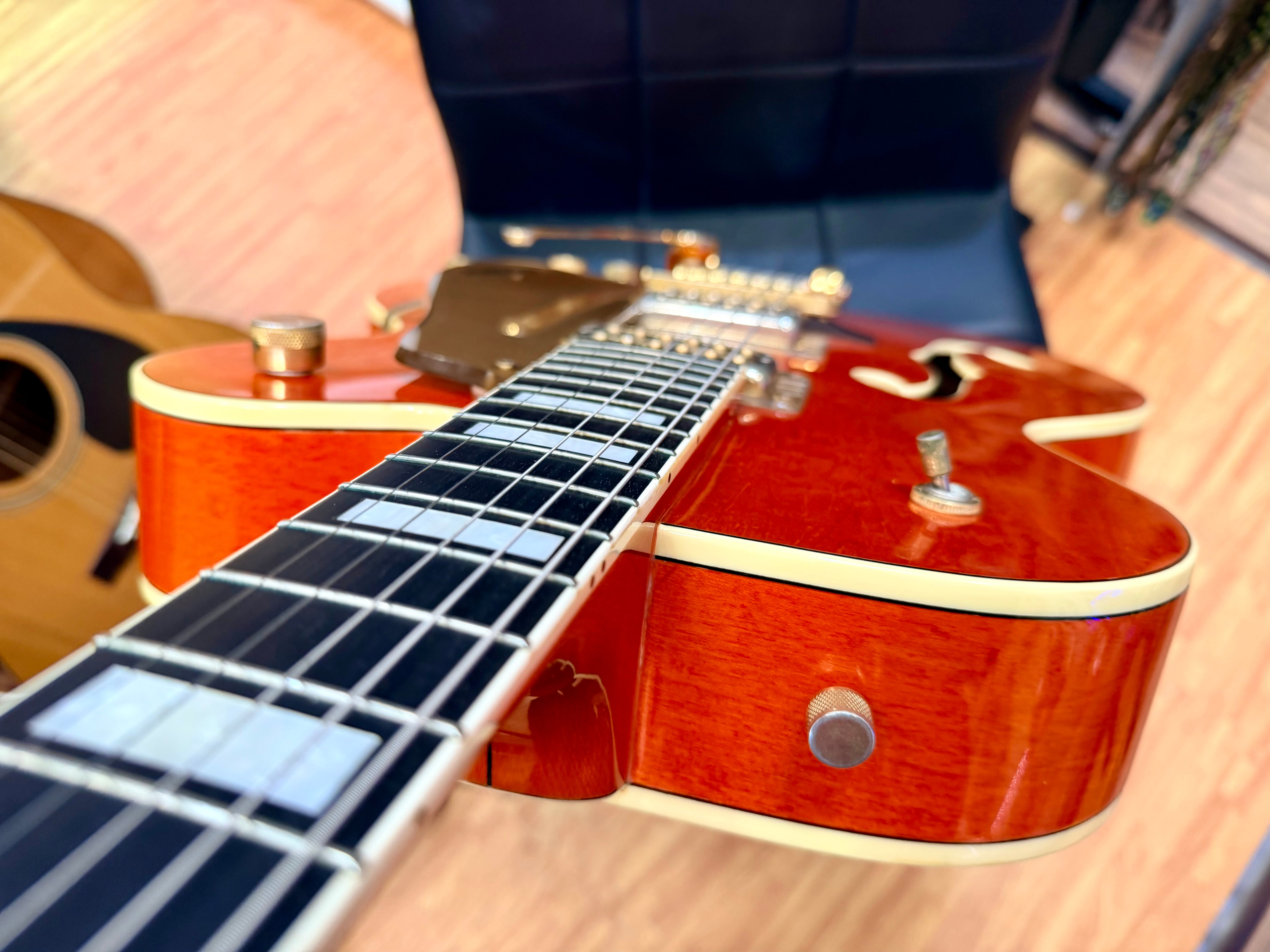 ✨1990✨ Gretsch 6120 Nashville Western Orange MIJ Terada~ Bigsby~ Japan + Case!