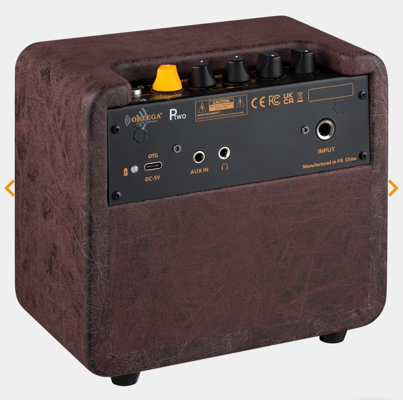 🔥NEW🔥 Ortega PTWO 12w Pocket Acoustic Guitar Amplifier~USB-C/Bluetooth/Effects