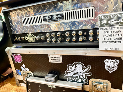 🔥 Mesa Boogie Dual Rectifier Solo Head Amplifier 100W Valve Amp + Case 🔥