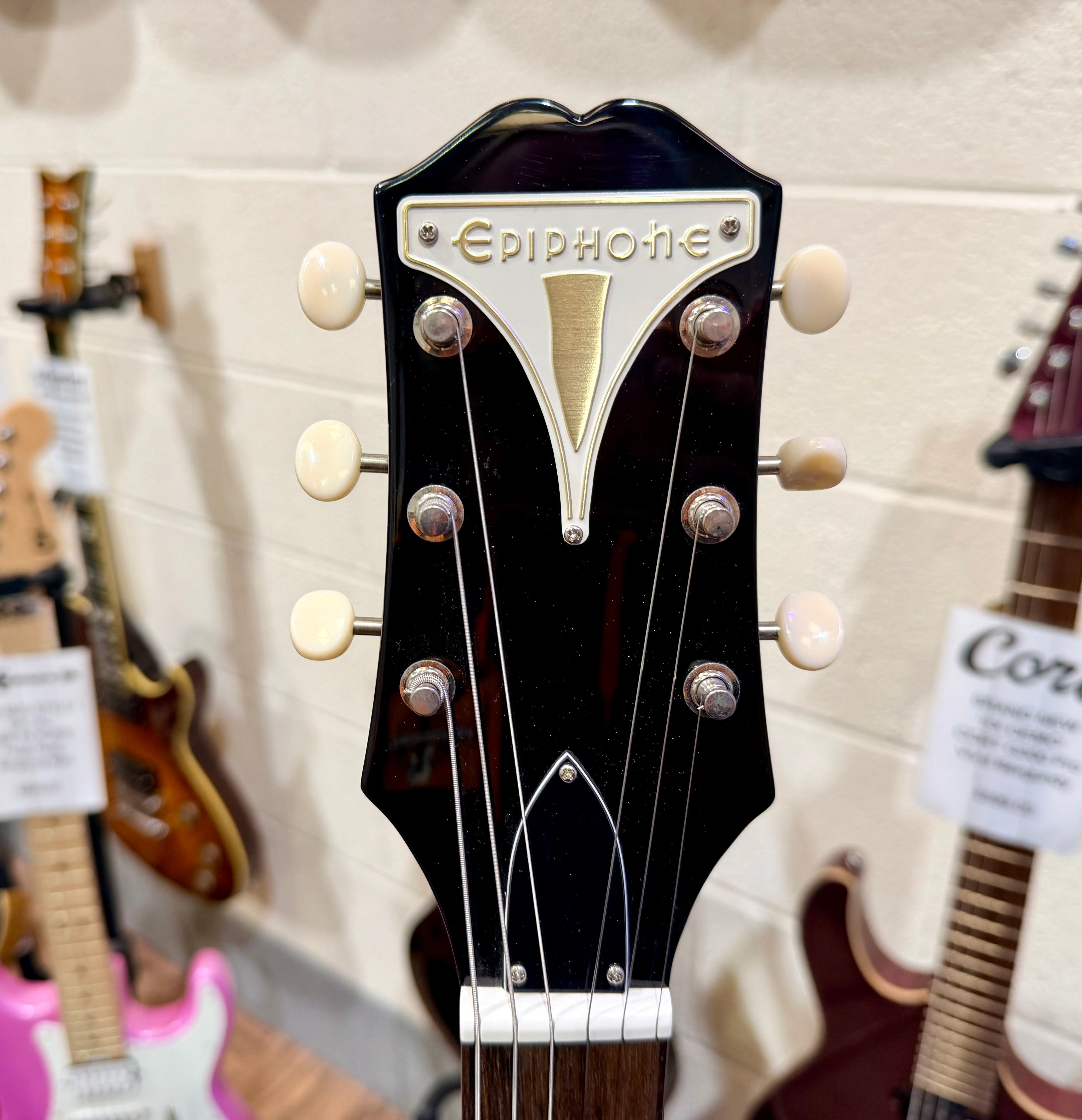 ✨2024✨ Epiphone Coronet~ Ebony  Electric Guitar~ P90~ Cherished Condition!